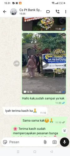Testimonial Papan Bunga purbalingga